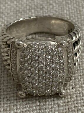 DAVID YURMAN Wheaton Ring with Diamonds Size 7